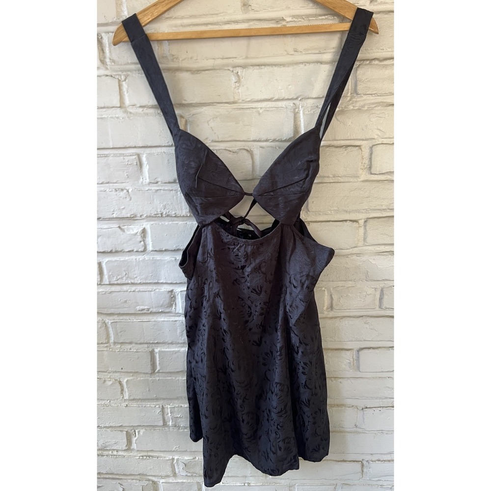 For Love and Lemonsโ Alice Black Mini Dress Cutout New With Tags Size Large